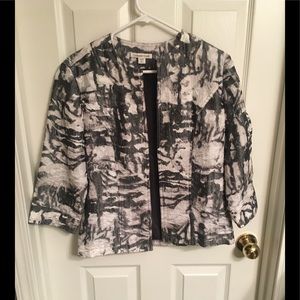 Coldwater Creek | Open Front Crinkle Blazer Jacket